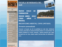 Tablet Screenshot of escueladebiodanzadelmar.com